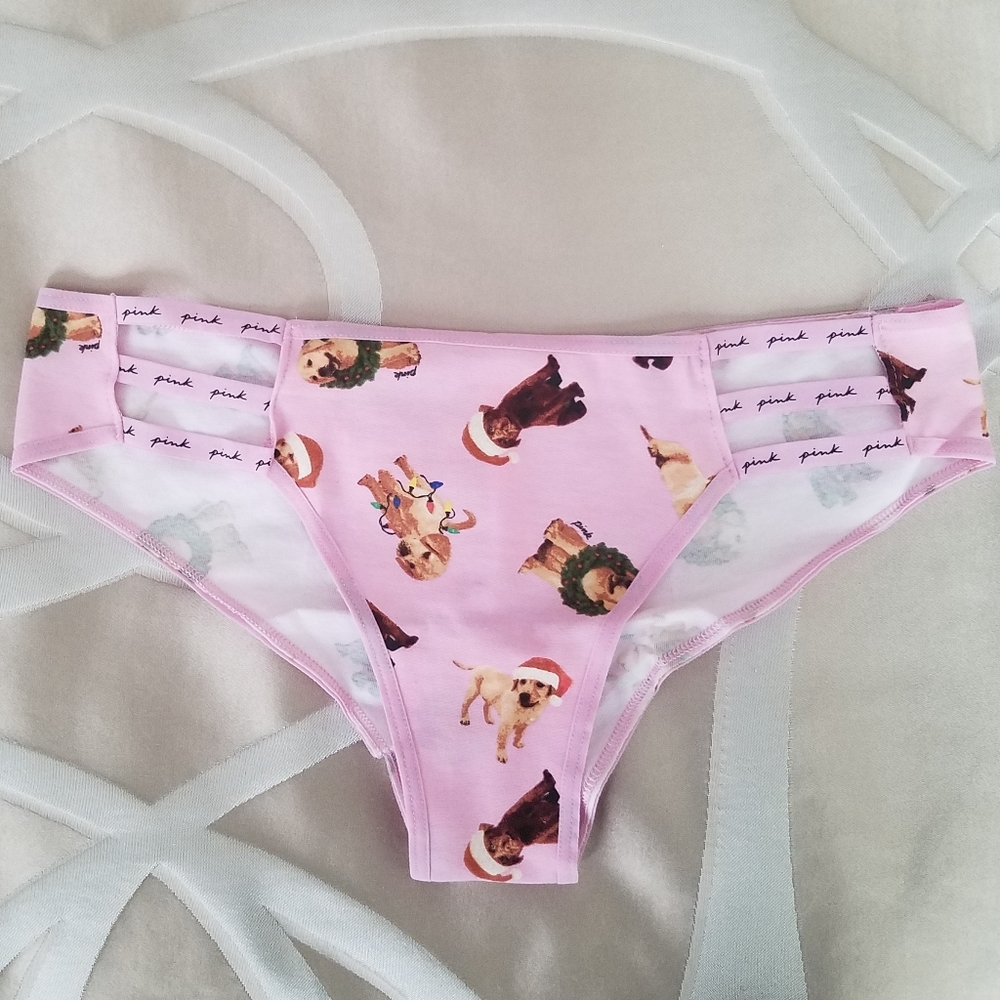 Victoria's Secret Pink Holiday Panty M NWT